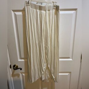 Xin Yi Harem Wrap Yoga Pants L Ivory